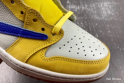 Low Reliable Travis 45 OG Scott  SP DZ4137-700 Canary Retro Jordan 1 (Women's) 1023